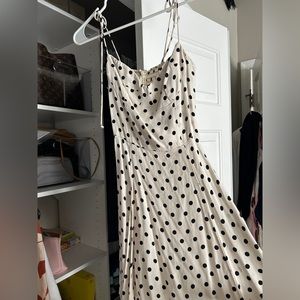 Reformation polkadot mini dress